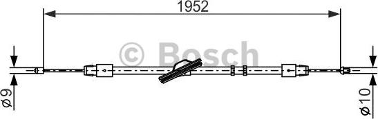 BOSCH 1 987 477 851 - Cavo comando, Freno stazionamento autozon.pro