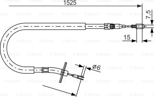 BOSCH 1 987 477 858 - Cavo comando, Freno stazionamento autozon.pro