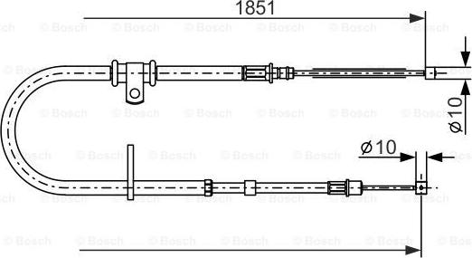 BOSCH 1 987 477 862 - Cavo comando, Freno stazionamento autozon.pro