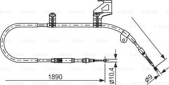 BOSCH 1 987 477 804 - Cavo comando, Freno stazionamento autozon.pro