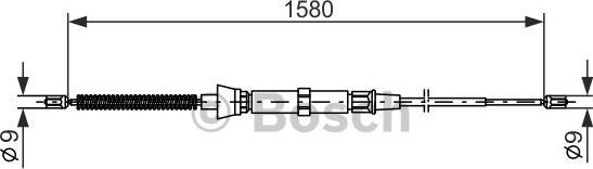 BOSCH 1 987 477 806 - Cavo comando, Freno stazionamento autozon.pro