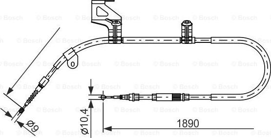 BOSCH 1 987 477 803 - Cavo comando, Freno stazionamento autozon.pro