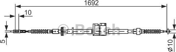 BOSCH 1 987 477 813 - Cavo comando, Freno stazionamento autozon.pro