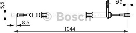 BOSCH 1 987 477 812 - Cavo comando, Freno stazionamento autozon.pro