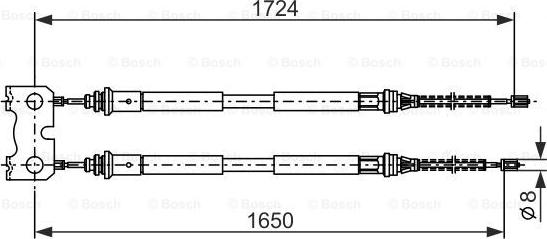 BOSCH 1 987 477 835 - Cavo comando, Freno stazionamento autozon.pro