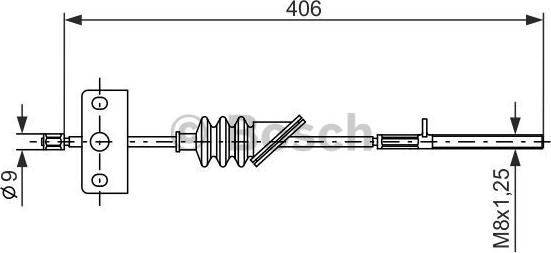 BOSCH 1 987 477 832 - Cavo comando, Freno stazionamento autozon.pro