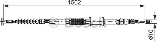 BOSCH 1 987 477 824 - Cavo comando, Freno stazionamento autozon.pro