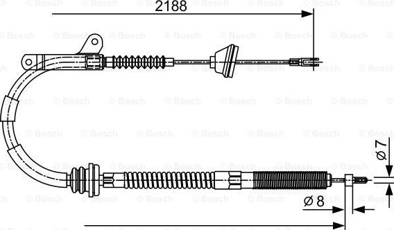 BOSCH 1 987 477 879 - Cavo comando, Freno stazionamento autozon.pro