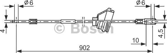 BOSCH 1 987 477 349 - Cavo comando, Freno stazionamento autozon.pro