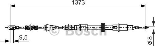 BOSCH 1 987 477 309 - Cavo comando, Freno stazionamento autozon.pro