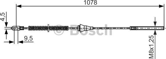 BOSCH 1 987 477 310 - Cavo comando, Freno stazionamento autozon.pro