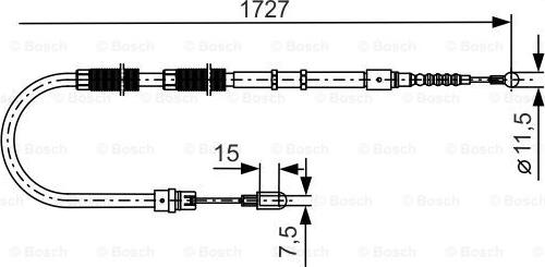 BOSCH 1 987 477 259 - Cavo comando, Freno stazionamento autozon.pro