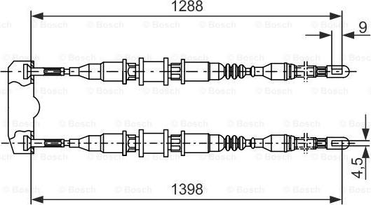 BOSCH 1 987 477 258 - Cavo comando, Freno stazionamento autozon.pro