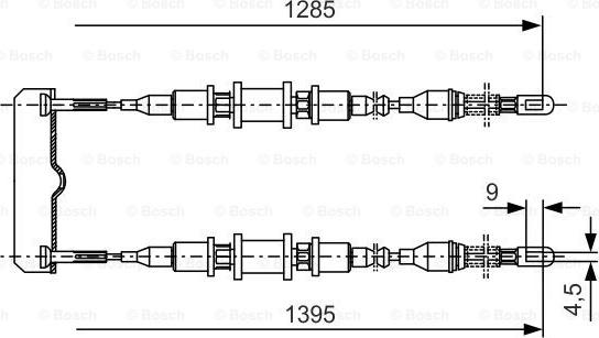 BOSCH 1 987 477 253 - Cavo comando, Freno stazionamento autozon.pro