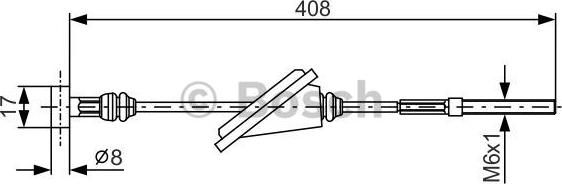 BOSCH 1 987 477 794 - Cavo comando, Freno stazionamento autozon.pro