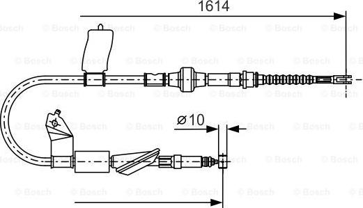 BOSCH 1 987 477 740 - Cavo comando, Freno stazionamento autozon.pro