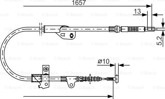 BOSCH 1 987 477 753 - Cavo comando, Freno stazionamento autozon.pro