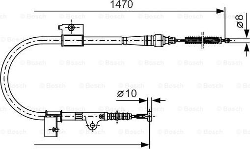 BOSCH 1 987 477 757 - Cavo comando, Freno stazionamento autozon.pro