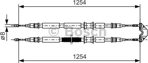 BOSCH 1 987 477 764 - Cavo comando, Freno stazionamento autozon.pro