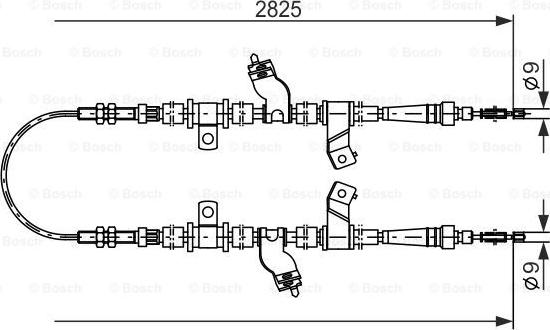 BOSCH 1 987 477 718 - Cavo comando, Freno stazionamento autozon.pro