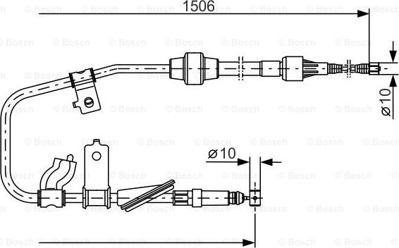 BOSCH 1 987 477 789 - Cavo comando, Freno stazionamento autozon.pro