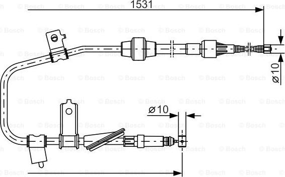 BOSCH 1 987 477 788 - Cavo comando, Freno stazionamento autozon.pro