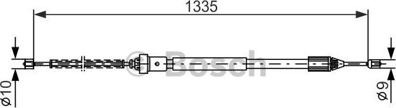 BOSCH 1 987 477 783 - Cavo comando, Freno stazionamento autozon.pro