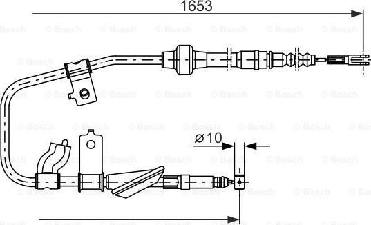 BOSCH 1 987 477 738 - Cavo comando, Freno stazionamento autozon.pro