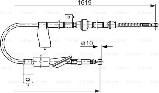 BOSCH 1 987 477 737 - Cavo comando, Freno stazionamento autozon.pro