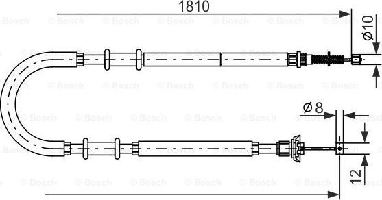 BOSCH 1 987 477 723 - Cavo comando, Freno stazionamento autozon.pro