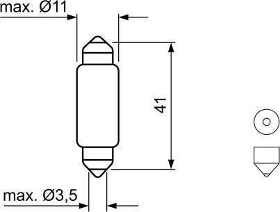 BOSCH 1 987 301 510 - Lampadina, Luce abitacolo autozon.pro