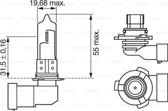 BOSCH 1 987 301 062 - Lampadina, Faro di profondità autozon.pro