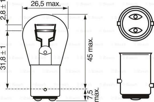 BOSCH 1 987 302 814 - Lampadina, Indicatore direzione autozon.pro