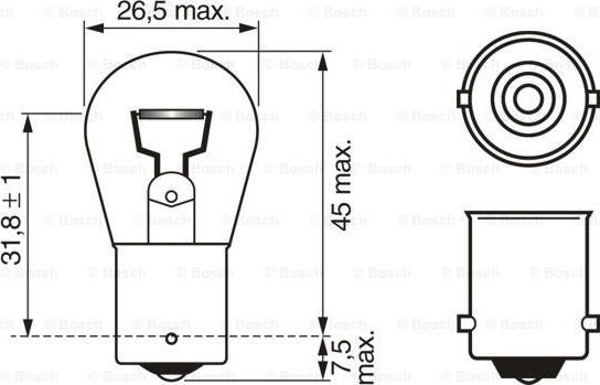 BOSCH 1 987 302 201 - Lampadina, Indicatore direzione autozon.pro