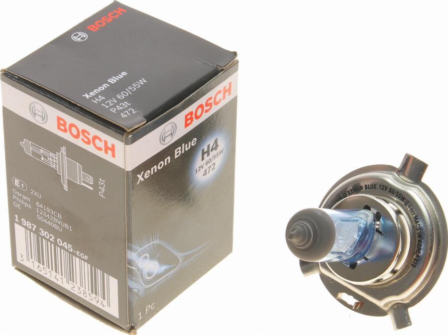 BOSCH 1 987 302 045 - Lampadina, Faro di profondità autozon.pro