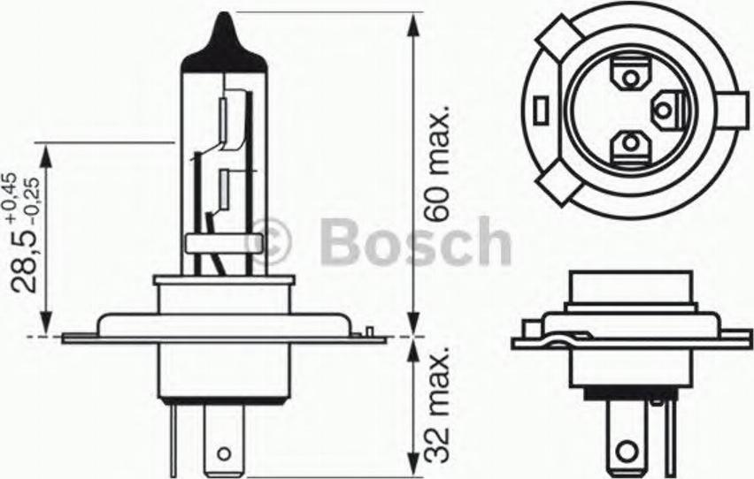 BOSCH 1987302043 - Lampadina, Faro di profondità autozon.pro