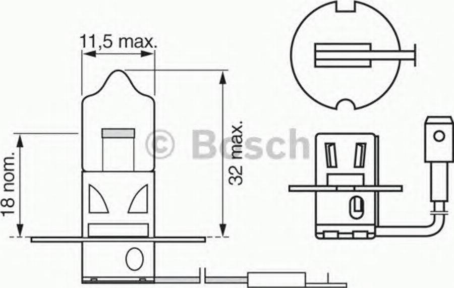 BOSCH 1987302033 - Lampadina, Fendinebbia autozon.pro