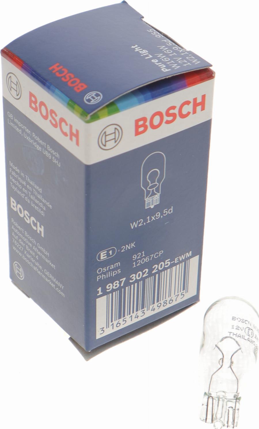 BOSCH 1 987 302 205 - Lampadina, Indicatore direzione autozon.pro