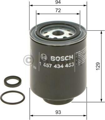 BOSCH 1 457 434 453 - Filtro carburante autozon.pro