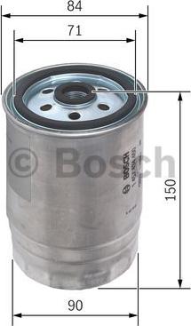 BOSCH 1 457 434 460 - Filtro carburante autozon.pro