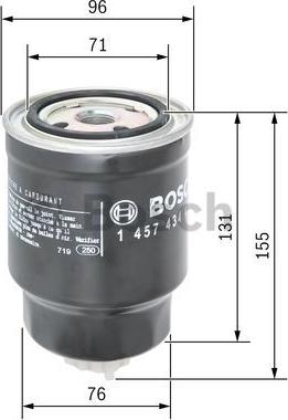 BOSCH 1 457 434 439 - Filtro carburante autozon.pro