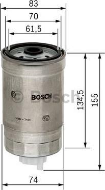 BOSCH 1 457 434 105 - Filtro carburante autozon.pro