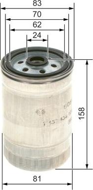 BOSCH 1 457 434 177 - Filtro carburante autozon.pro