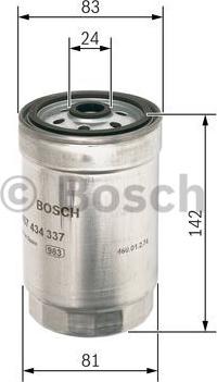 BOSCH 1 457 434 337 - Filtro carburante autozon.pro