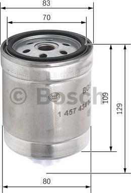 BOSCH 1 457 434 321 - Filtro carburante autozon.pro