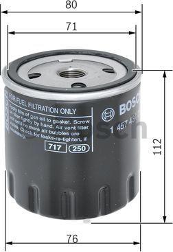 BOSCH 1 457 434 291 - Filtro carburante autozon.pro