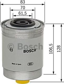 BOSCH 1 457 434 280 - Filtro carburante autozon.pro