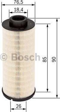 BOSCH 1 457 431 704 - Filtro carburante autozon.pro