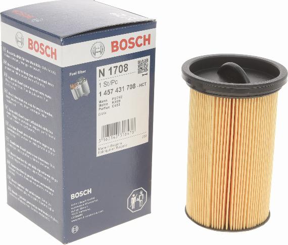 BOSCH 1 457 431 708 - Filtro carburante autozon.pro