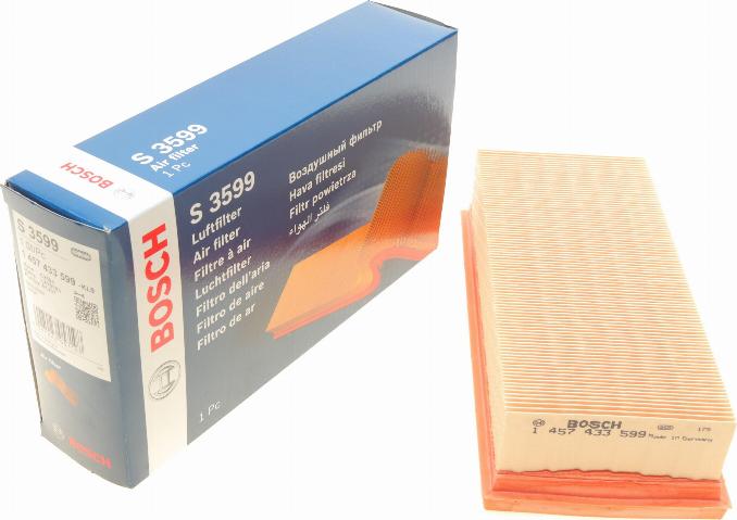 BOSCH 1 457 433 599 - Filtro aria autozon.pro